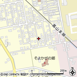 富山県富山市稲代周辺の地図