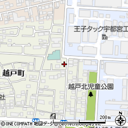 栃木県宇都宮市越戸町31-2周辺の地図