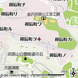 石川県金沢市卯辰町オ周辺の地図