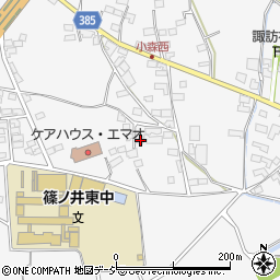 長野県長野市篠ノ井小森687-1周辺の地図