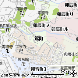 石川県金沢市鶯町周辺の地図