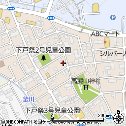 栃木県宇都宮市下戸祭周辺の地図