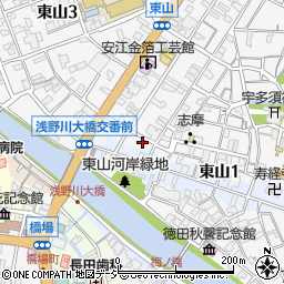 佃の佃煮　東山店周辺の地図