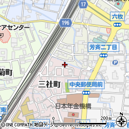 石川県金沢市三社町4-9周辺の地図