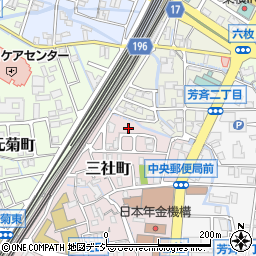 石川県金沢市三社町4周辺の地図