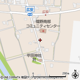 富山県南砺市広安周辺の地図