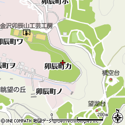 石川県金沢市卯辰町周辺の地図