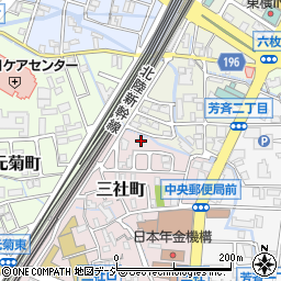 石川県金沢市三社町4-34周辺の地図