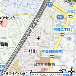 石川県金沢市三社町4-35周辺の地図