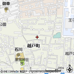 栃木県宇都宮市越戸町周辺の地図