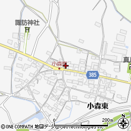 長野県長野市篠ノ井小森1222周辺の地図