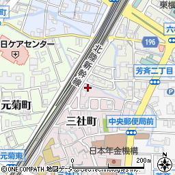 石川県金沢市三社町4-32周辺の地図