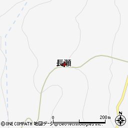 富山県富山市長瀬周辺の地図