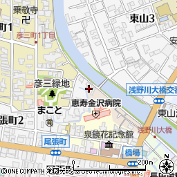 石川県金沢市主計町3-1周辺の地図