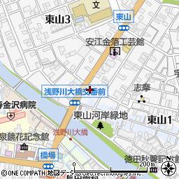 総合探偵社シークレットジャパン　金沢支社周辺の地図