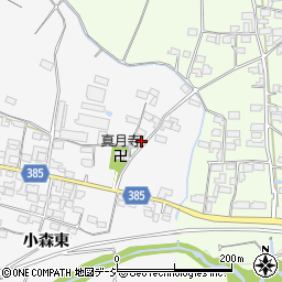 長野県長野市篠ノ井小森1296周辺の地図