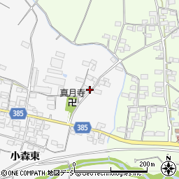 長野県長野市篠ノ井小森1287周辺の地図