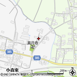 長野県長野市篠ノ井小森1292周辺の地図