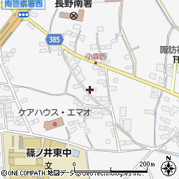 長野県長野市篠ノ井小森691周辺の地図