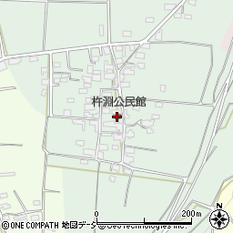 杵淵公民館周辺の地図