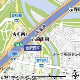 石川県金沢市古府町東周辺の地図