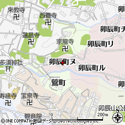 石川県金沢市卯辰町ヌ周辺の地図