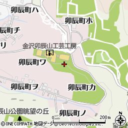 石川県金沢市卯辰町ワ周辺の地図