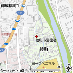 栃木県鹿沼市睦町周辺の地図