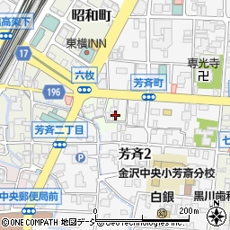 石川県金沢市六枚町1-3周辺の地図