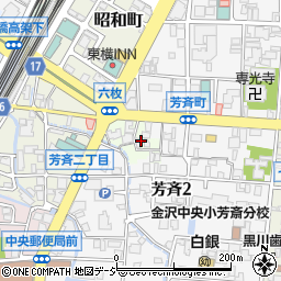 石川県金沢市六枚町1周辺の地図