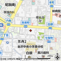 ローソン金沢芳斉二丁目店周辺の地図