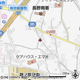 長野県長野市篠ノ井小森714周辺の地図