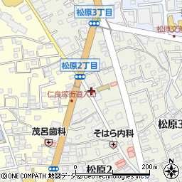 宇都宮・松原教会周辺の地図