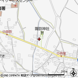 長野県長野市篠ノ井小森74-1周辺の地図