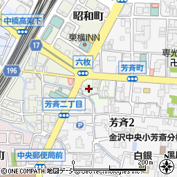 〒920-0868 石川県金沢市六枚町の地図