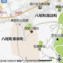 若宮八幡社周辺の地図