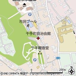 千手町自治会館周辺の地図