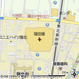 福田屋ショッピングプラザ宇都宮店３階ミセスカジュアル売場周辺の地図
