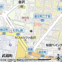 石川県金沢市安江町3-34周辺の地図