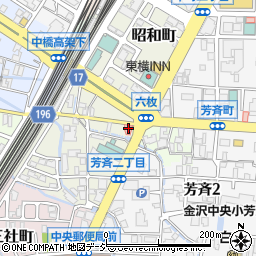 海鮮と加賀れんこん たかや 金沢駅前周辺の地図