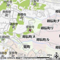 宗龍寺周辺の地図