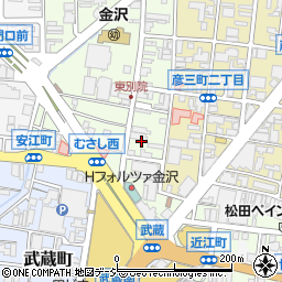 石川県金沢市安江町周辺の地図