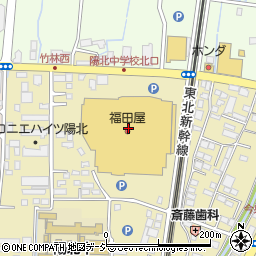 福田屋ショッピングプラザ宇都宮店地下駐車場周辺の地図
