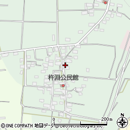長野県長野市篠ノ井杵淵（杵淵）周辺の地図