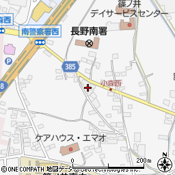 長野県長野市篠ノ井小森702周辺の地図