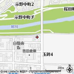 石川県金沢市玉鉾4丁目169周辺の地図