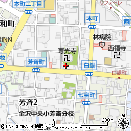 金沢港線周辺の地図