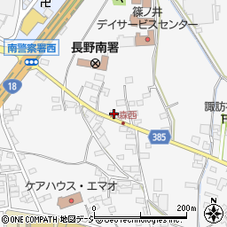 長野県長野市篠ノ井小森558-4周辺の地図