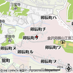 石川県金沢市卯辰町チ31周辺の地図