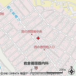 栃木県宇都宮市西の宮周辺の地図